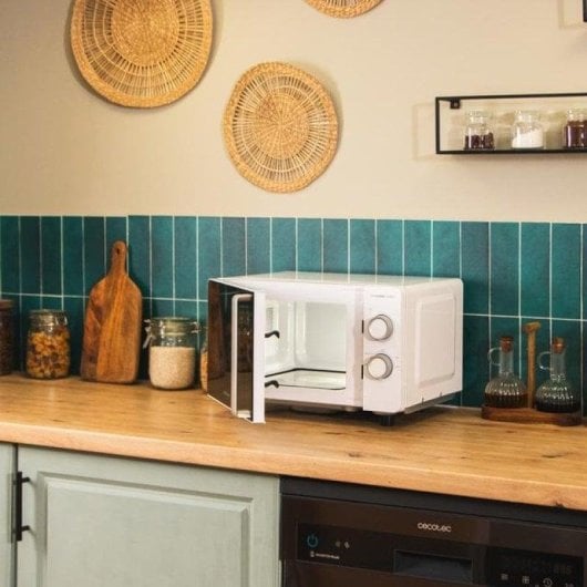 Microondas Cecotec Flatbed 20L 700W Sin Plato 6 Niveles 8 Programas