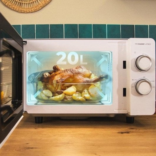 Microonde Cecotec Proclean 3020 Flatbed 20 Litri 700W Senza Piatto Modo Scongelamento
