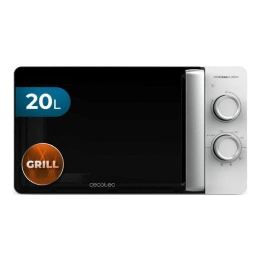 Microondas Cecotec Proclean 3110 20 Litri 700W Grill 800W Cavità Piatta