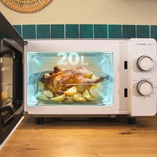 Microondas Cecotec Proclean 3110 20 Litri 700W Grill 800W Cavità Piatta