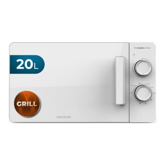 Microondas Cecotec Proclean 3120 20L 700W Grill Revestimiento Ready2Clean Sin plato
