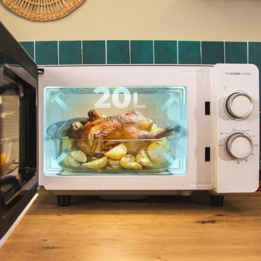 Microondas Cecotec Proclean 3120 20L 700W Grill Revestimiento Ready2Clean Sin plato