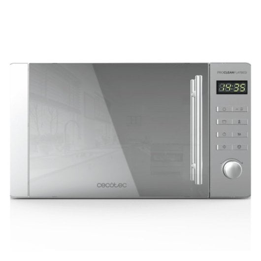 Microondas Cecotec Proclean 5120 20L 700W Mirror Door Grill Halógeno Digital Cavidad Plana