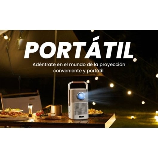 Yaber T2 Plus  + iggual Pantalla Exterior Portable 100" 221x124 cm