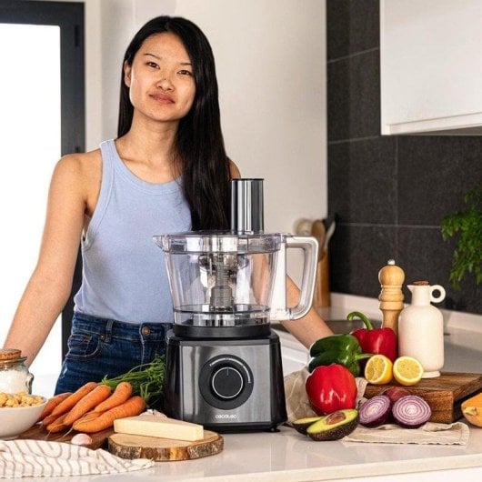 Processador de Alimentos Cecotec Paprika 2000 2000W Aço Inox 3.5L 2 velocidades Pulse