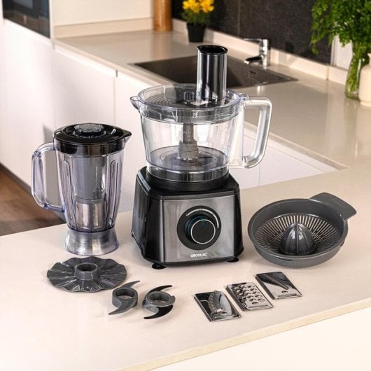 Procesador de alimentos Cecotec Paprika 2000 2000W acero inoxidable 3,5L 2 velocidades Pulse