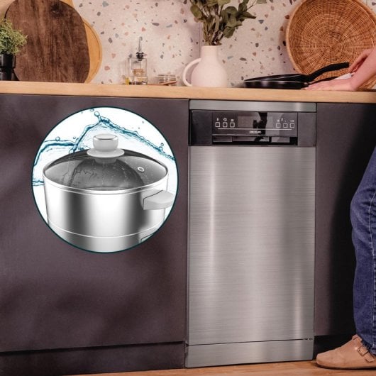 Vaporera eléctrica Cecotec Vapovita SteelPot 1300W 10L acero inoxidable 3 recipientes