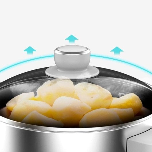 Vaporizador Cecotec Vapovita SteelPot 1300W 10L Inox 3 Recipientes