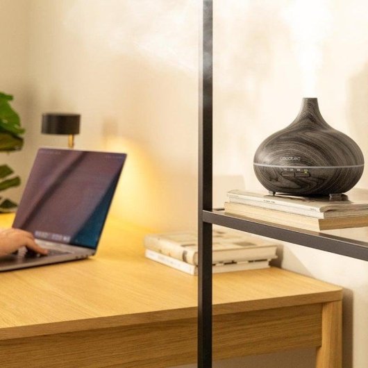 Humidificador Cecotec Pure Aroma 300 Yin Grey ultrasónico 300ml 7 colores LED temporizador