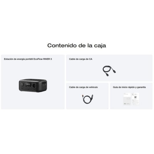 EcoFlow River 3 Central Eléctrica Portátil 245Wh 300W Negra