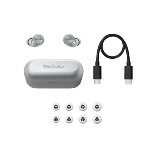 Auriculares Technics AZ40M2 inalámbricos Bluetooth con Cancelación de Ruido y micrófono MEMS plata