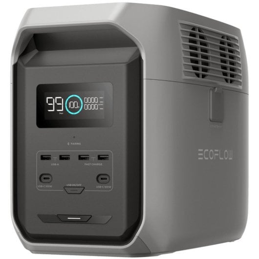 EcoFlow Delta 3 Estación de Energía Portátil 1500Wh 1800W Gris