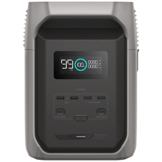 EcoFlow Delta 3 Estación de Energía Portátil 1500Wh 1800W Gris