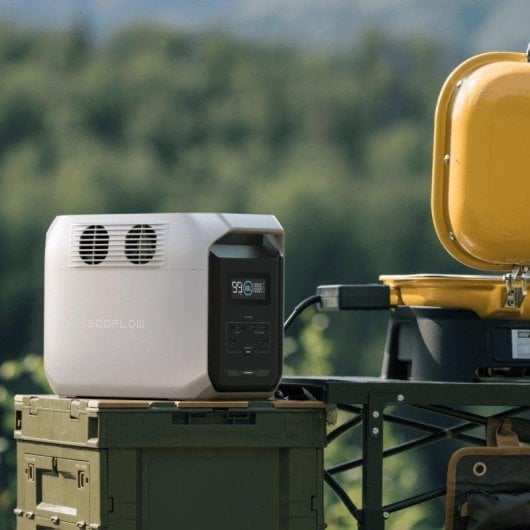 Energie-Station EcoFlow DELTA 3 1536Wh 4 AC 2 DC 6 USB LiFePO4 LCD-Bildschirm Solarladekompatibel