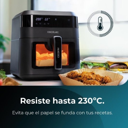 Cecotec Cecofry Bombastik 6000 Freidora sin Aceite 6L 1700W + Pack 5 Bolsas