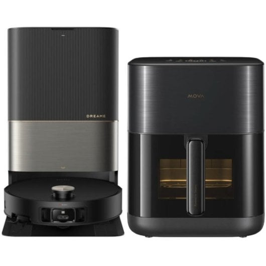 Dreame Robot Aspirador X50 Ultra Complete Preto + Dreame Mova Fritadeira a Ar Aerochef FD10 Pro