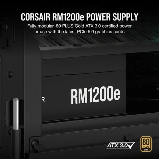 Corsair RMe Series RM1200e ATX 3.1 PCIe 5.1 1200W Cybenetics 80 Plus Gold Modular