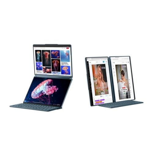 Lenovo Yoga Book 9 13IMU9 Intel Core Ultra 7 155U Hybride (2-en-1) 33,8 cm (13.3") Écran tactile 2.8K 32 Go LPDDR5x-SDRAM 1 To SSD Wi-Fi 6E (802.11ax) Windows 11 Home Italien Bleu