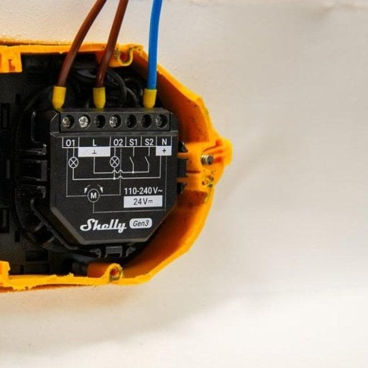 Relais Wi-Fi Shelly 2PM Gen3 Contrôle de l’éclairage, Double Pôle, Encastrable