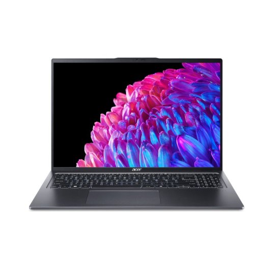 Acer Swift Go 16 SFG16-72-990J Intel Core Ultra 9 185H Computer portatile 40,6 cm (16") 3.2K 16 GB DDR5-SDRAM 1 TB SSD Wi-Fi 6E (802.11ax) Windows 11 Home Italiano Grigio