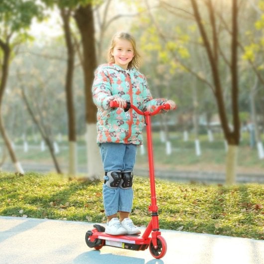 Aiyaplay Patinete Eléctrico Para Niños De 6-14 Años Max. 10 Km/h Rojo