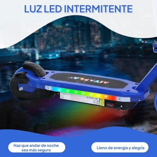 Aiyaplay Patinete Eléctrico Para Niños De 6-14 Años Max. 10 Km/h Azul