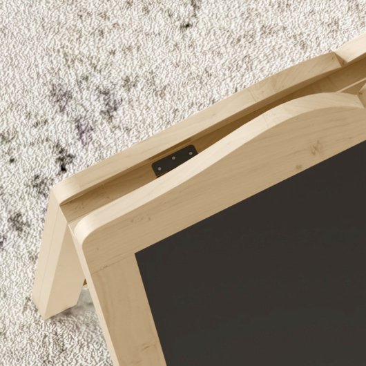 Vinsetto Pizarra Caballete Con Marco De Madera Plegable 51x42x101 Cm Natural