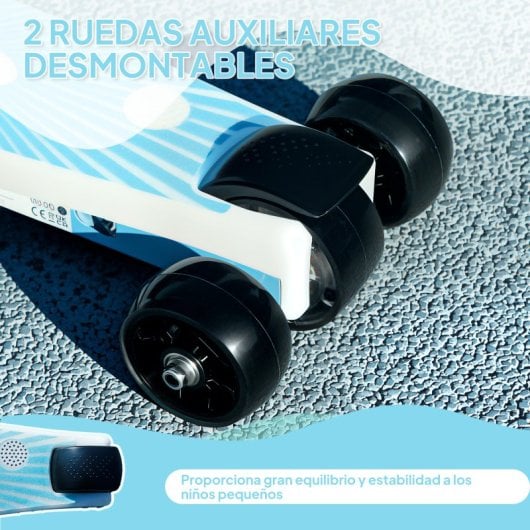 Aiyaplay Patinete Eléctrico Para Niños De 4-7 Años Max. 6 Km/h Azul
