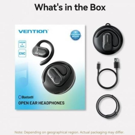 Auriculares Vention OpenBeat O11 Bluetooth Open Ear Desportivos Bege com Estojo