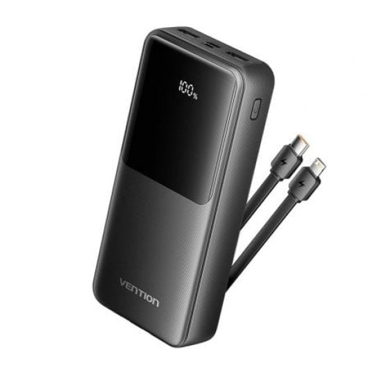Vention FHPB0 Powerbank 20000mAh 22.5W Negra USB-A/C/Lightning/Micro-USB