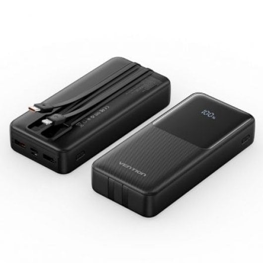 Vention FHPB0 Powerbank 20000mAh 22.5W Negra USB-A/C/Lightning/Micro-USB