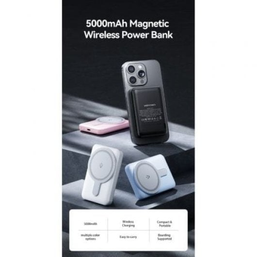 Vention FHSW0 Powerbank 5000mAh 20W Wireless Blanca PC