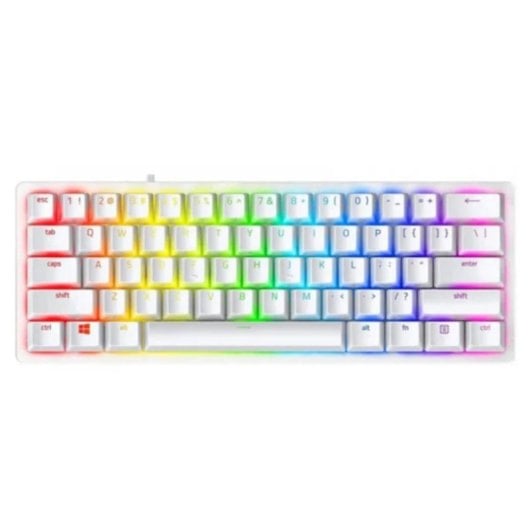 Teclado Razer Huntsman V3 Pro Mini ottico compatto 60% RGB USB-C Layout USA bianco