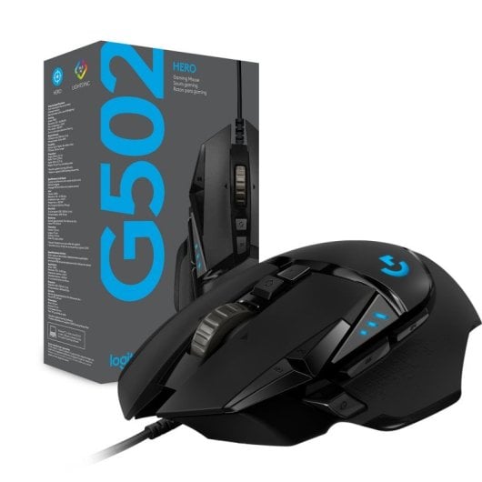 Logitech G502 Hero Ratón Gaming 25600DPI Negro