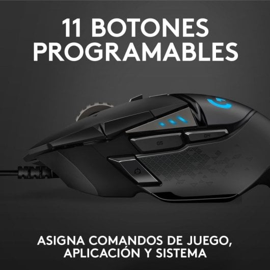 Logitech G502 Hero Ratón Gaming 25600DPI Negro