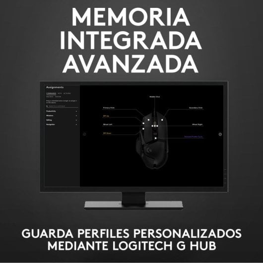 Logitech G502 Hero Ratón Gaming 25600DPI Negro