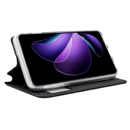 Cool Funda Flip Cover Para Oppo Reno 13 F 5G / 13 FS 5G Liso Negro