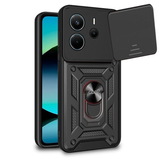 Cool Capa Para Xiaomi Redmi Note 14 Hard Ring Preto