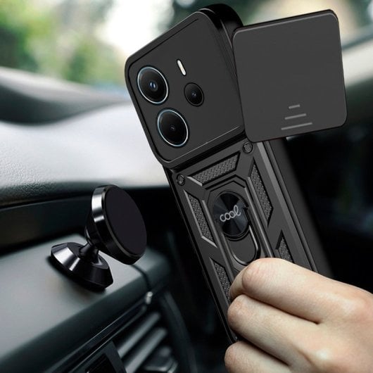 Cool Capa Para Xiaomi Redmi Note 14 Hard Ring Preto