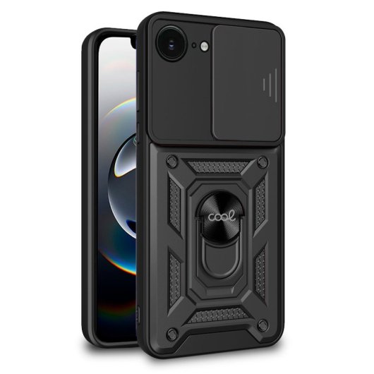 Cool Carcasa Para iPhone 16e Hard Ring Negro