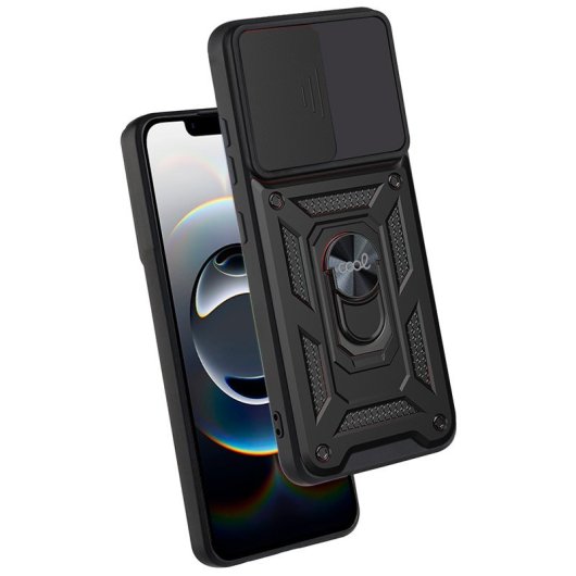 Cool Carcasa Para iPhone 16e Hard Ring Negro