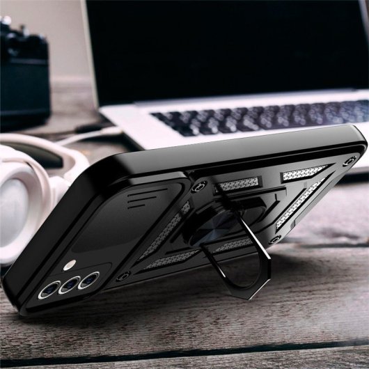 Cool Carcasa Para iPhone 16e Hard Ring Negro