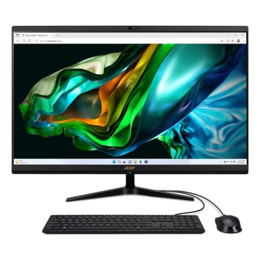 Acer Aspire C27-1800 Intel® Core™ i3 i3-1305U 68,6 cm (27") 1920 x 1080 pixels PC All-in-One 8 Go DDR4-SDRAM 512 Go SSD Windows 11 Home Wi-Fi 6E (802.11ax) Noir