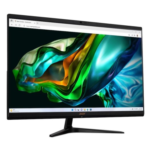 Acer Aspire C27-1800 Intel® Core™ i3 i3-1305U 68,6 cm (27") 1920 x 1080 pixels PC All-in-One 8 Go DDR4-SDRAM 512 Go SSD Windows 11 Home Wi-Fi 6E (802.11ax) Noir