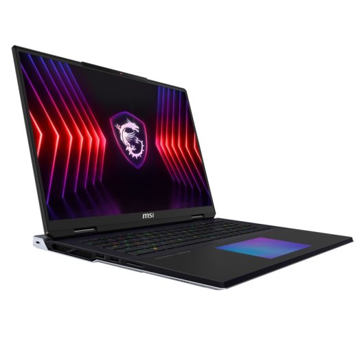 MSI Titan 18 HX A14VIG-293IT Intel® Core™ i9 i9-14900HX Laptop 45,7 cm (18") UHD+ 64 GB DDR5-SDRAM 2 TB SSD NVIDIA GeForce RTX 4090 Wi-Fi 7 (802.11be) Windows 11 Pro Schwarz