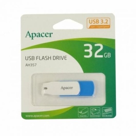 Apacer AH357 Pendrive 32GB USB 3.2 Gen 1 Ocean Blue