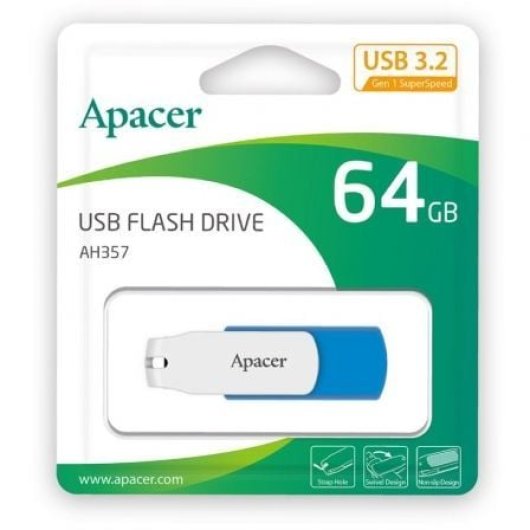 Apacer AH357 Pendrive 64GB USB 3.2 Ocean Blue PC