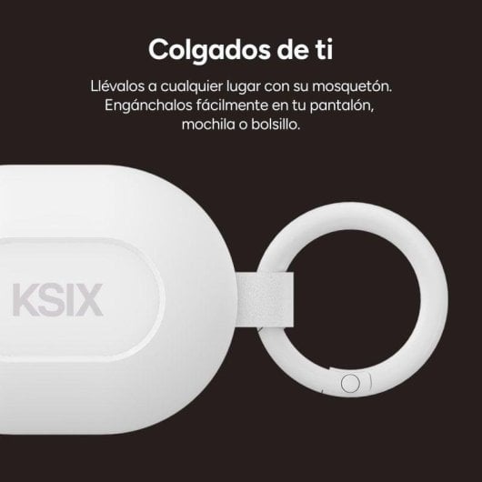 Auriculares Ksix Neutron inalámbricos True Wireless para llamadas y música IPX4 blancos