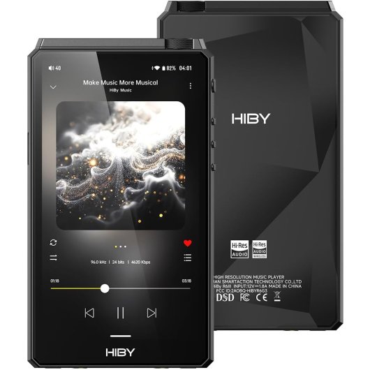 Lecteur HiBy R6III 4 DAC CS43198 Classe A/AB Android 12 64 Go Bluetooth 5.0 WiFi