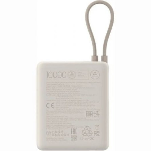 Xiaomi 33W Powerbank 10000mAh Beige Cable Integrado Power Bank